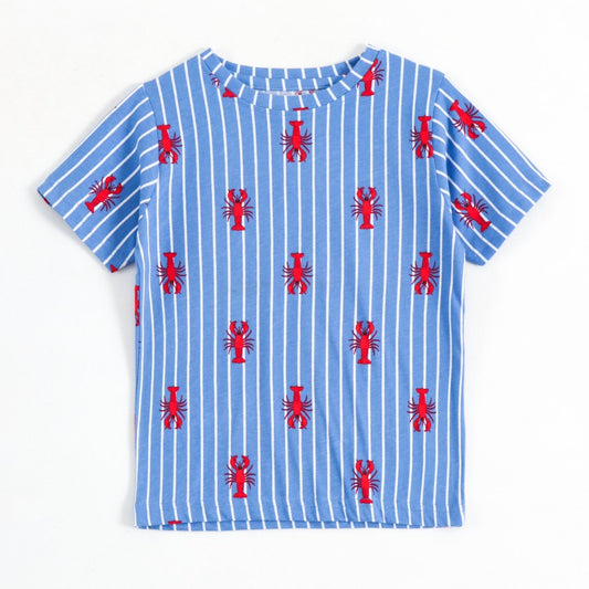 Lobster Stripe Pajama Set (Unisex) - A Tiny Bee