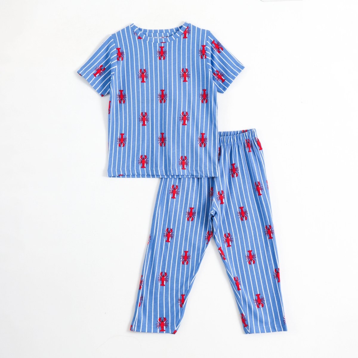 Lobster Stripe Pajama Set (Unisex) - A Tiny Bee