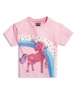 Magical Unicorn Girls Shorts Set print detail — kids 1-7y | A Tiny Bee
