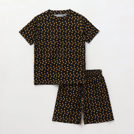 Midnight Candy Shorts Set for kids ages 1-7 — front view | A Tiny Bee