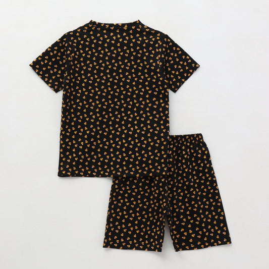 Midnight Candy Shorts Set unisex kidswear — back view | A Tiny Bee