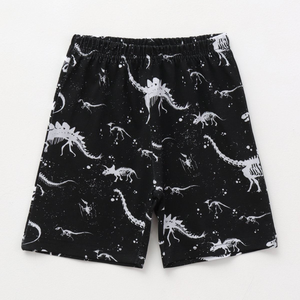 Midnight Dino Shorts Set styled on child — A Tiny Bee kidswear