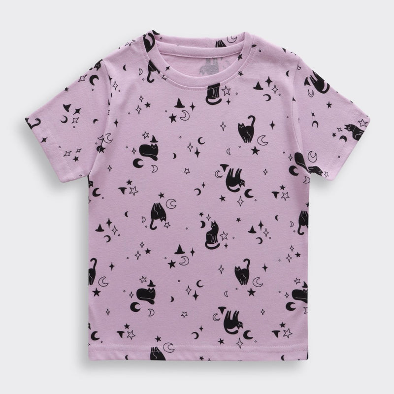 Moonlight Meow Shorts Set (Unisex) - A Tiny Bee