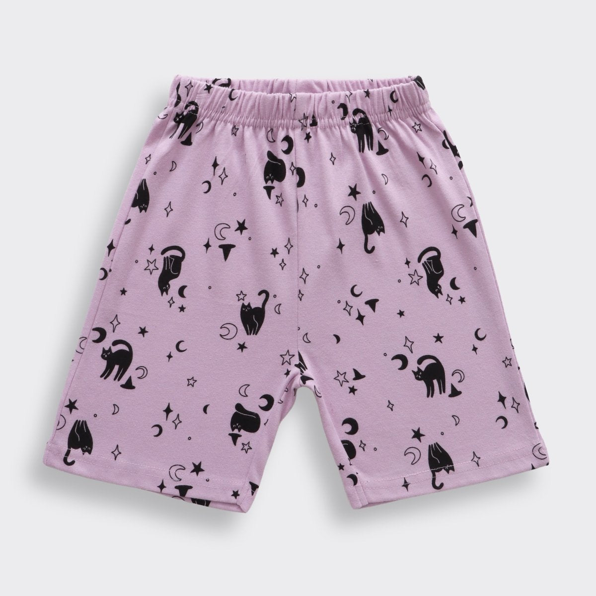 Moonlight Meow Shorts Set (Unisex) - A Tiny Bee