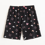 Night Butterfly Shorts Set elastic-waist shorts — front view | A Tiny Bee