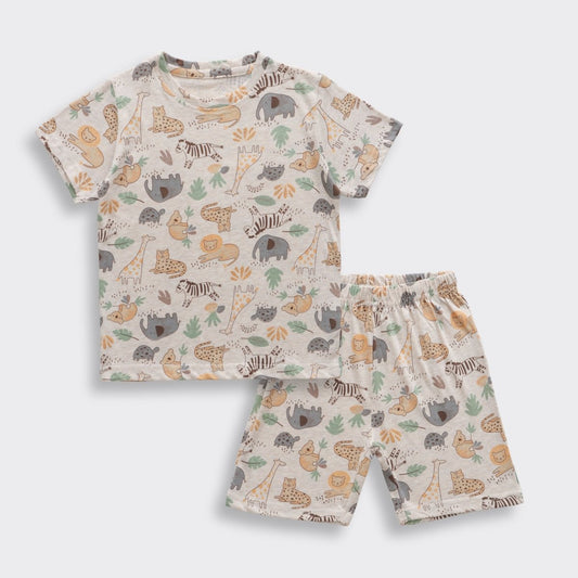 Pastel Safari Shorts Set (Unisex) - A Tiny Bee