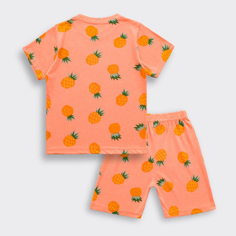 Pineapple Pop Shorts Set (Unisex) - A Tiny Bee