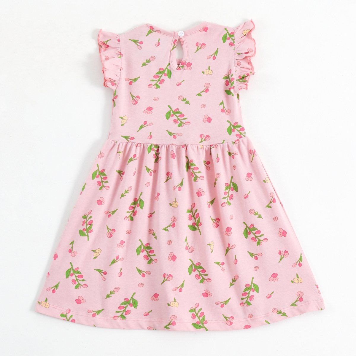 Pink Blossom Girls Dress - A Tiny Bee