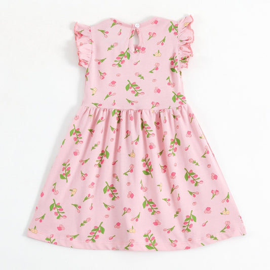 Pink Blossom Girls Dress - A Tiny Bee
