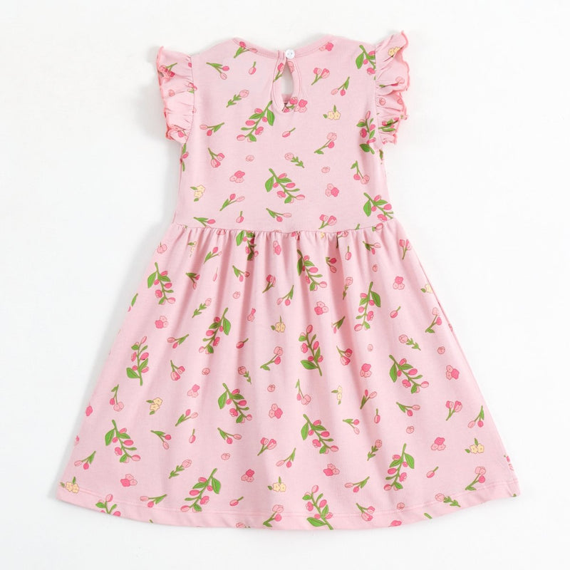 Pink Blossom Girls Dress - A Tiny Bee