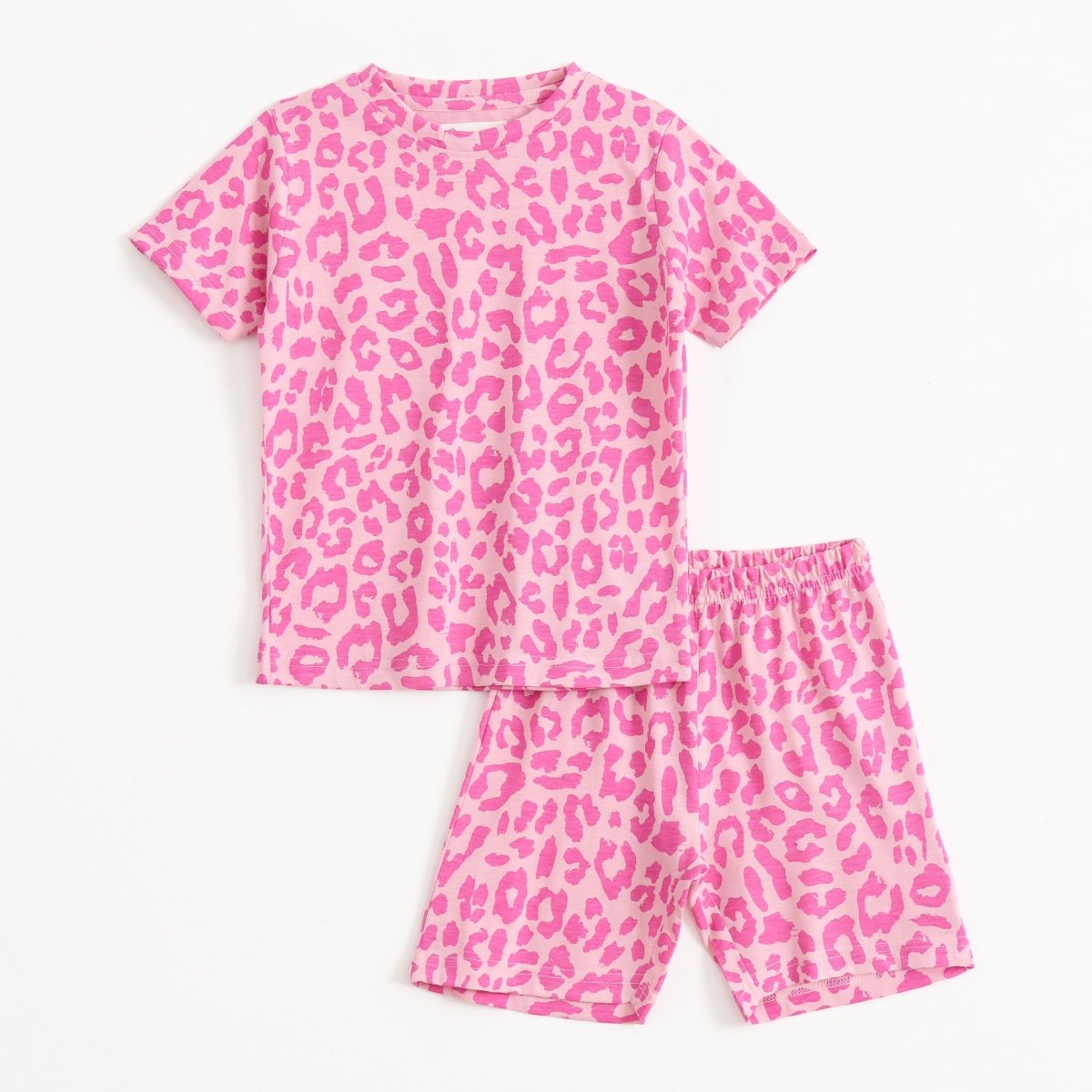 Pink Leopard Shorts Set (Unisex) - A Tiny Bee