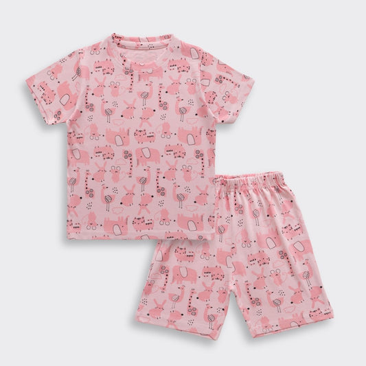 Pink Parade Shorts Set (Unisex) - A Tiny Bee
