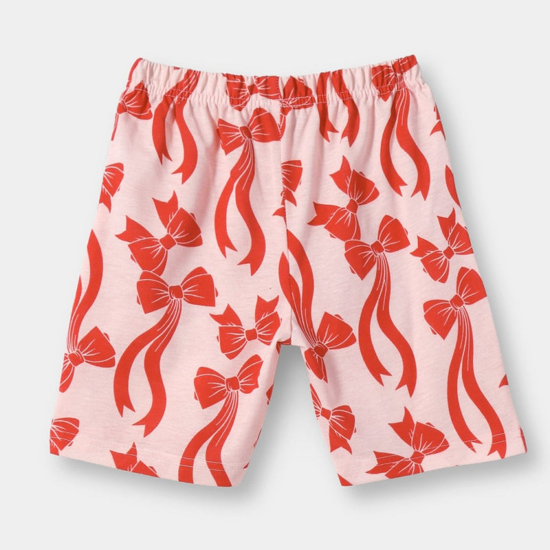 Pink Rose Shorts Set color detail | A Tiny Bee kidswear