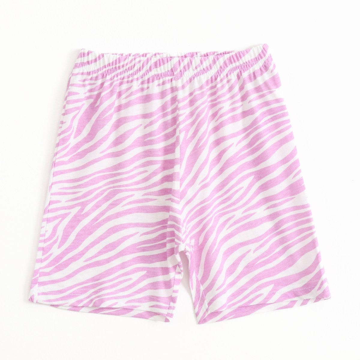 Pink Zebra Shorts Set (Unisex) - A Tiny Bee