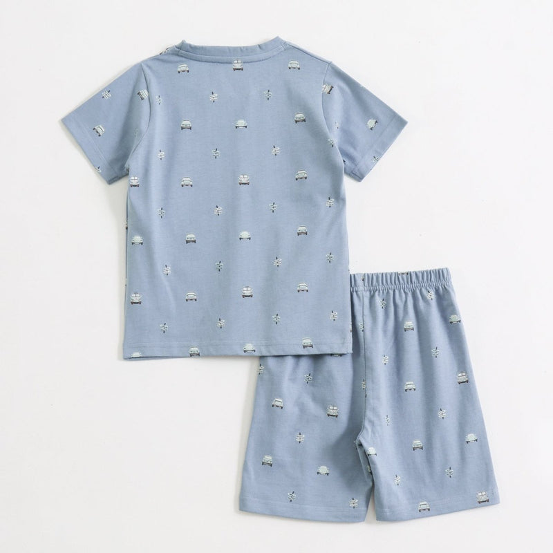 Playtime Cars Shorts Set fabric and fit close-up | A Tiny Bee