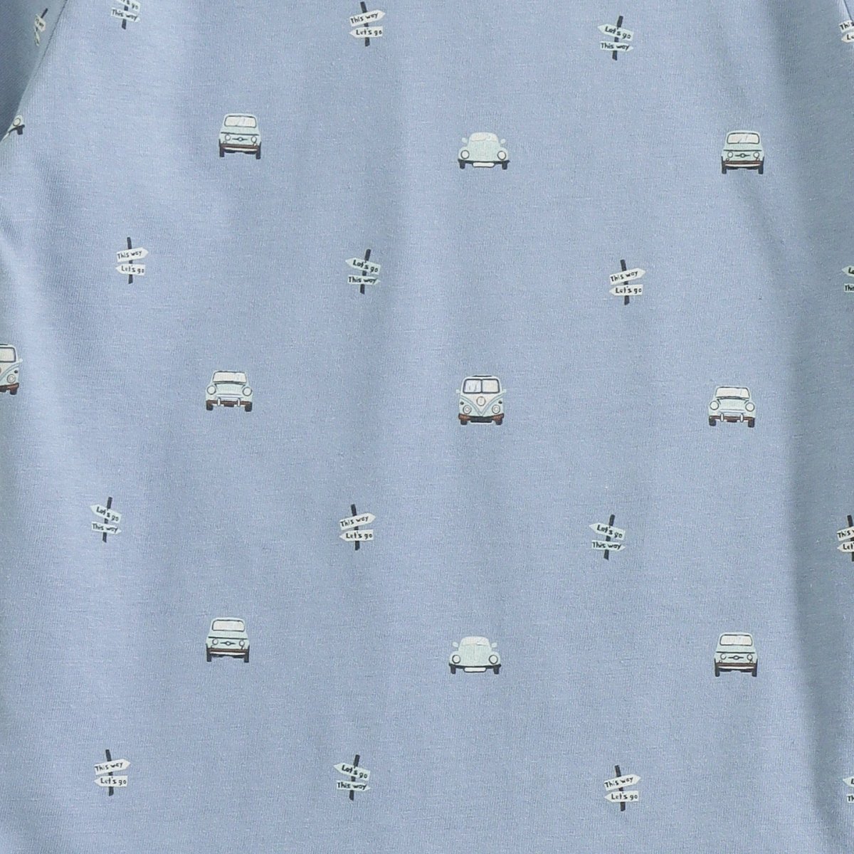 Playtime Cars Shorts Set side view — unisex kids 1-7y | A Tiny Bee