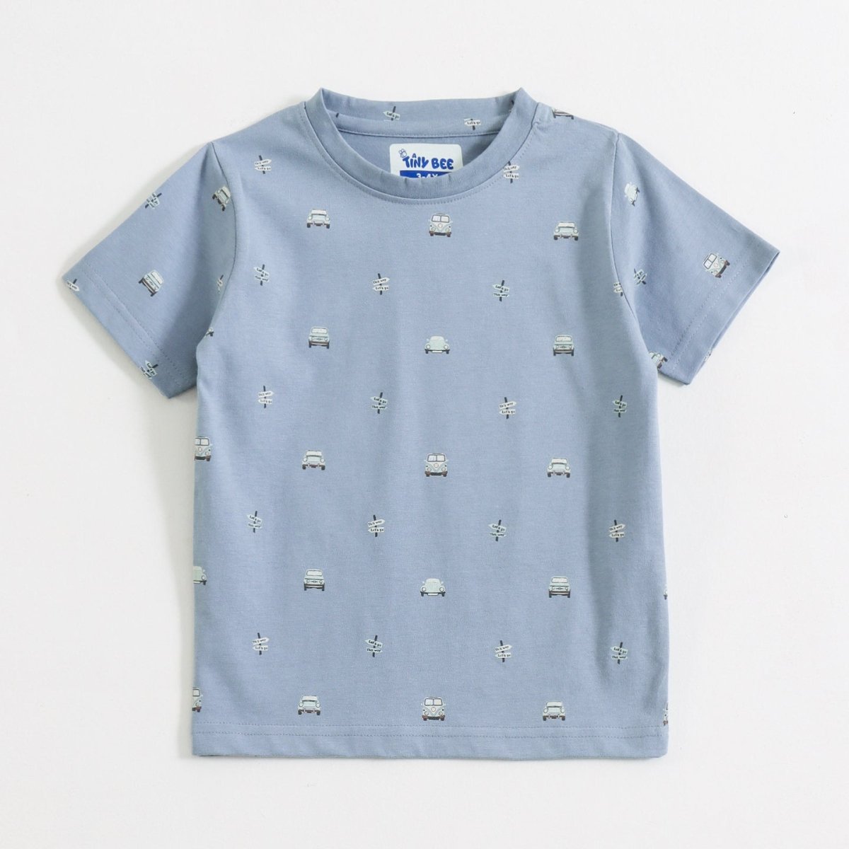 Playtime Cars Shorts Set unisex kidswear — back view | A Tiny Bee