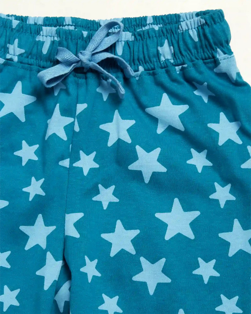 Racing Cars Boys Shorts Set side view — unisex kids 1-7y | A Tiny Bee
