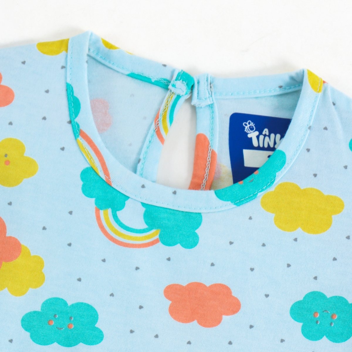 Rainbow Cloud Girls Dress - A Tiny Bee