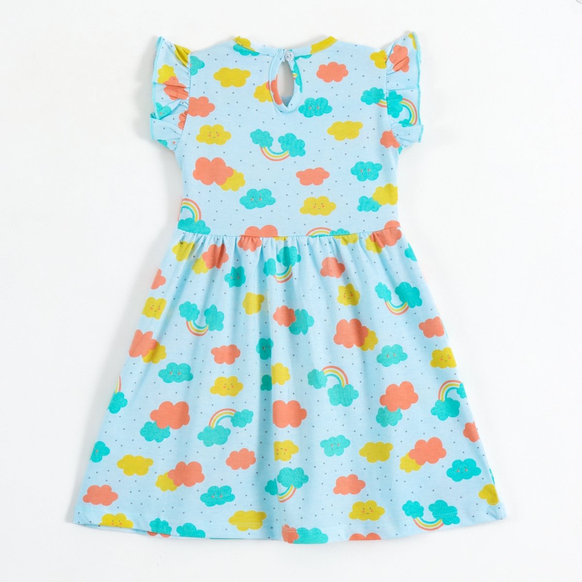 Rainbow Cloud Girls Dress - A Tiny Bee