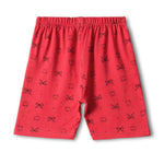 Red Dear Shorts Set color detail | A Tiny Bee kidswear