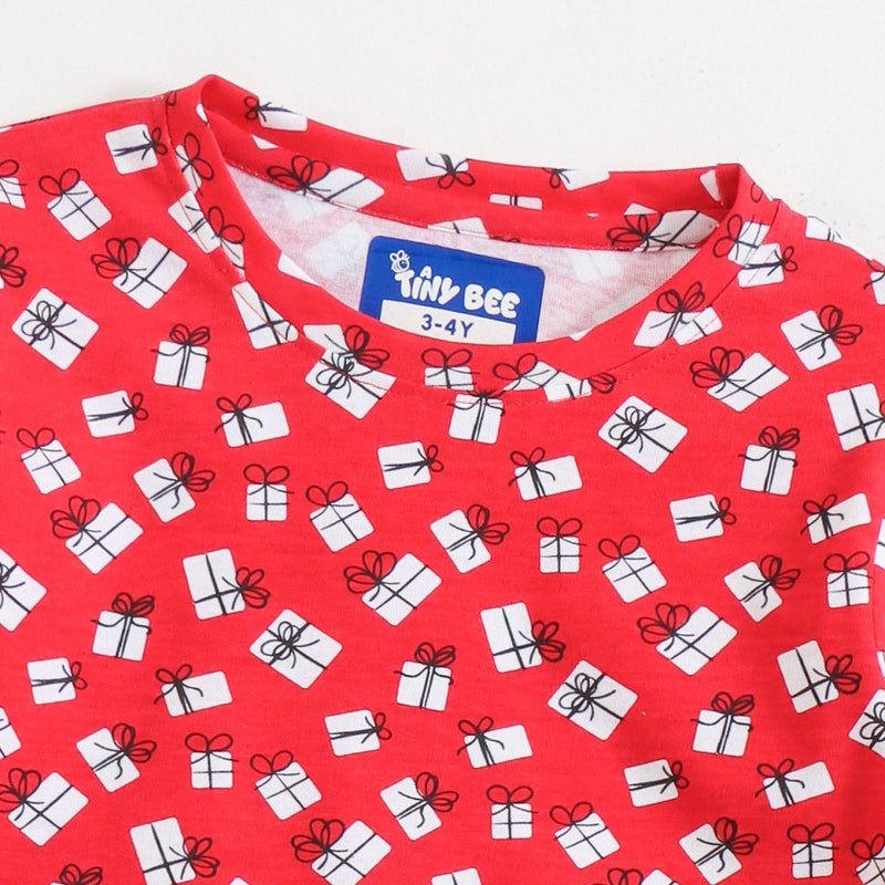 Red Delight Shorts Set styled on child — A Tiny Bee kidswear