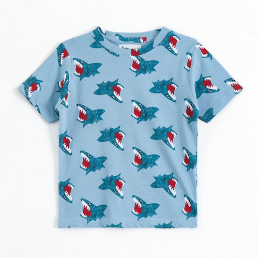 Shark Splash Pajama Set (Unisex) - A Tiny Bee