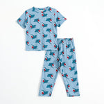Shark Splash Pajama Set (Unisex) - A Tiny Bee