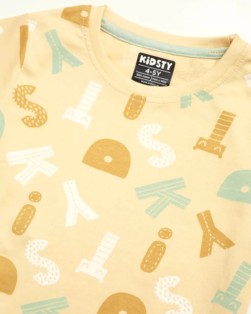 Signature Unisex Pajama Set Shorts Set fabric and fit close-up | A Tiny Bee