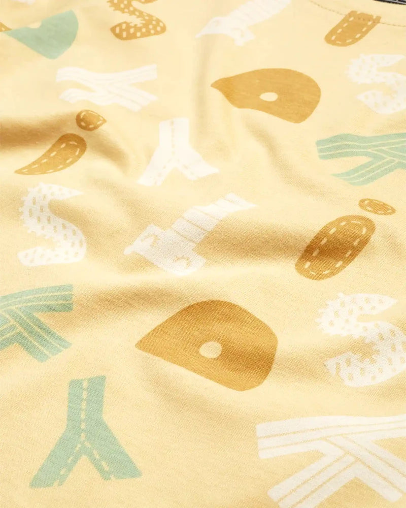 Signature Unisex Pajama Set Shorts Set unisex kidswear — back view | A Tiny Bee