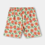 Smiley Flower Shorts Set print detail — kids 1-7y | A Tiny Bee