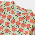 Smiley Flower Shorts Set styled on child — A Tiny Bee kidswear