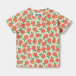 Smiley Flower Shorts Set unisex kidswear — back view | A Tiny Bee