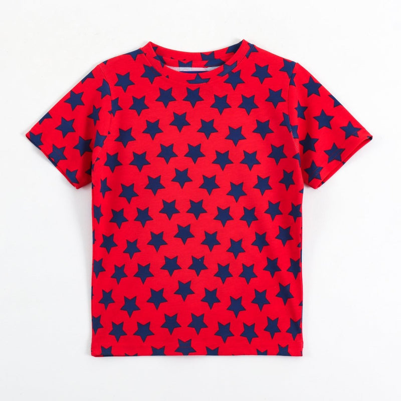 Starry Red Pajama Set (Unisex) - A Tiny Bee
