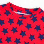 Starry Red Pajama Set (Unisex) - A Tiny Bee