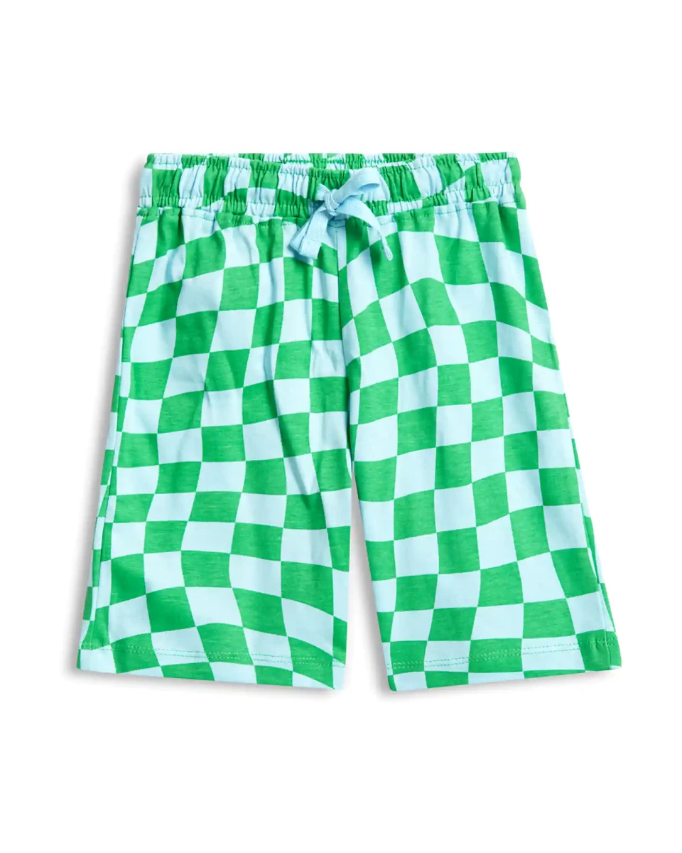 Stay Awesome Boys Shorts Set styled on child — A Tiny Bee kidswear
