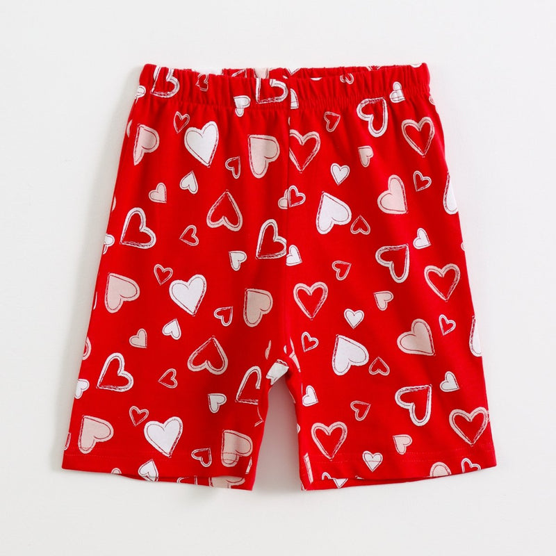 Sweet Hearts Shorts Set styled on child — A Tiny Bee kidswear