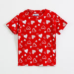 Sweet Hearts Shorts Set print detail — kids 1-7y | A Tiny Bee
