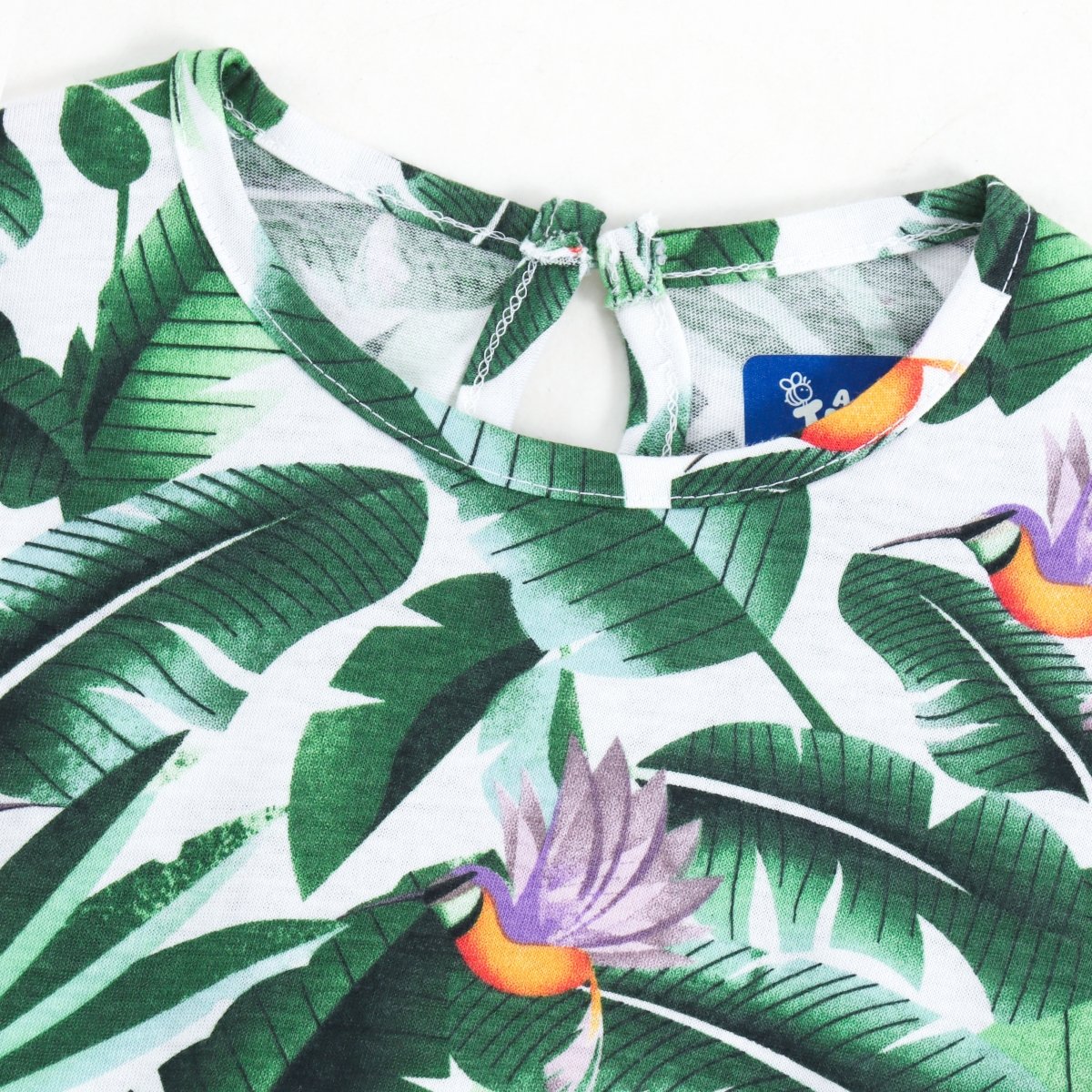 Tropical Toucan Girls Dress - A Tiny Bee