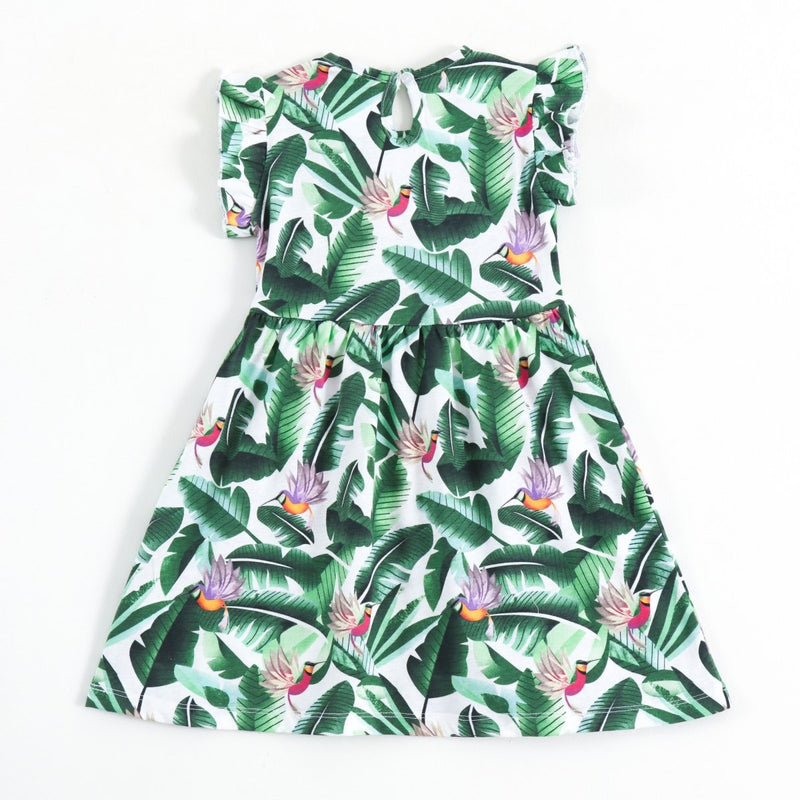 Tropical Toucan Girls Dress - A Tiny Bee