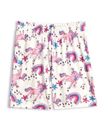 Unicorn Party Girls Shorts Set side view — unisex kids 1-7y | A Tiny Bee